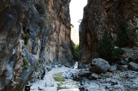 Der engste Punkt der Samaria-Schlucht auf Kreta © Andreas Chrysikakis
